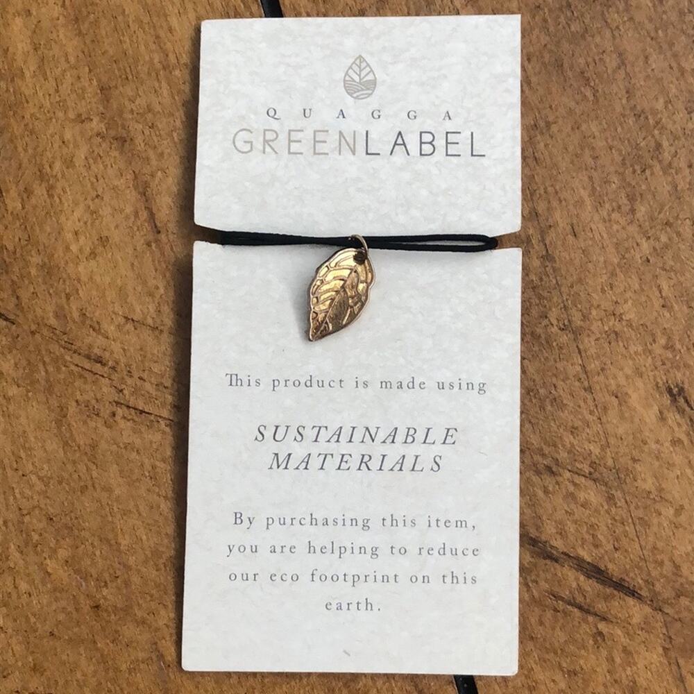 4 for $20 Quagga Green Label Black and Gold Leaf Bracelet